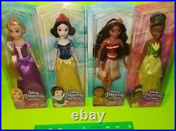 NEW Disney Princess (ROYAL SHIMMER Collection) Doll-Dolls 12 Piece SET Rare