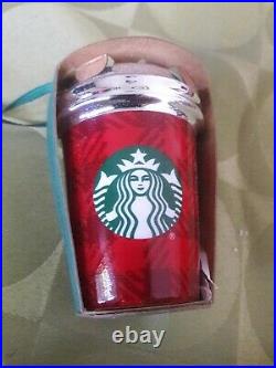 NEW & Rare Lot of 9 Starbucks Christmas Holiday Ornaments ALL DIFERENT OOP VHTF