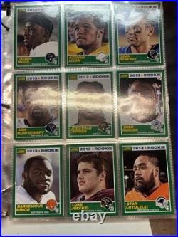 NFL Football Trading Cards Binder Collection? 525 Football Card Lot