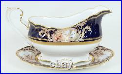 NORITAKE FOXBORO #4302 Diamond Collection Gravy Boat withUnderplate EUC MINT