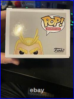NOT MINT Funko POP All Might Exclusive Glow in the Dark MHA #248 SIGNED