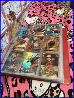 Naruto Collectible Card Lot 2 Binders Over 600 Cards All Kinds of Rarities