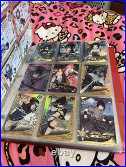 Naruto Collectible Card Lot 2 Binders Over 600 Cards All Kinds of Rarities