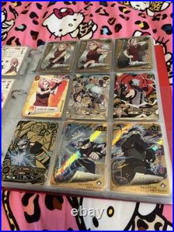 Naruto Collectible Card Lot 2 Binders Over 600 Cards All Kinds of Rarities