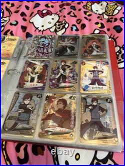 Naruto Collectible Card Lot 2 Binders Over 600 Cards All Kinds of Rarities
