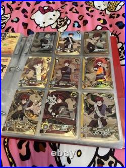Naruto Collectible Card Lot 2 Binders Over 600 Cards All Kinds of Rarities
