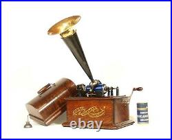 Near Mint 1906 Edison Standard Phonograph 2/4 Minute Plays All Cylinders