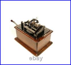 Near Mint 1906 Edison Standard Phonograph 2/4 Minute Plays All Cylinders