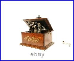 Near Mint 1906 Edison Standard Phonograph 2/4 Minute Plays All Cylinders