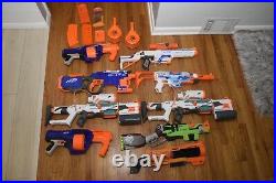 Nerf Gun Lot of 9 Collection + Some Mags All Tested Working