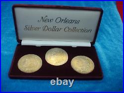 New Orleans Silver Dollar Collection 1883 1884 1885 All Nice Bu -natural