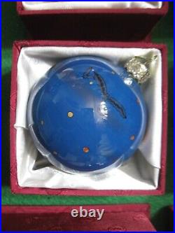 OLD WORLD CHRISTMAS ALL HALLOWEEN HANGING TREE BULBS WithORIGINAL BOXES LOT 3