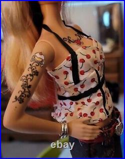 OOAK Goth Tattoo Barbie Sexy Pin Up Collection Rare, hard to find