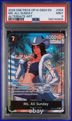 One Piece Ms All Sunday Alternate Art EB04 OP14-084 PSA 9 Mint