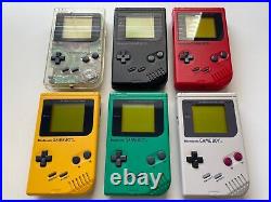 Original Gameboy Play-It-Loud Collection! All 5 Colors and Original Gray Lot