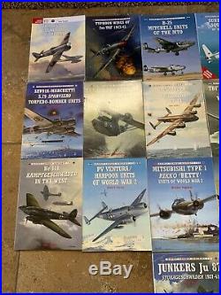 Osprey WW2 Combat Aircraft Book Lot // 16 books in all // over $300 in retail