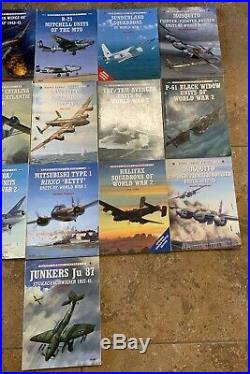 Osprey WW2 Combat Aircraft Book Lot // 16 books in all // over $300 in retail