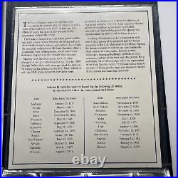 PCS Complete Statehood Quarter Collection 100 Coins Total Mint+Stamps