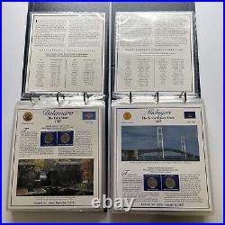 PCS Complete Statehood Quarter Collection 100 Coins Total Mint+Stamps
