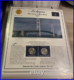 PCS Statehood Quarter Collection Vol 1 & Vol 2 Includes all 6 US Territories