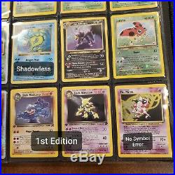 POKEMON HUGE Vintage All Holo 120 Card Binder Collection WoTC No Duplicates Lot
