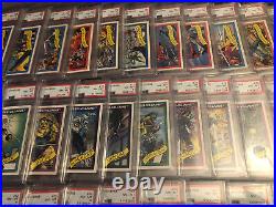 PSA 8 NM-MINT Complete Set 1990 Impel Marvel Series 1 -162 Cards All Graded PSA8