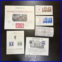 Philatelic Stamp Show Souvenir Cards, All From 1976 LOT OF 45 Unique Collection
