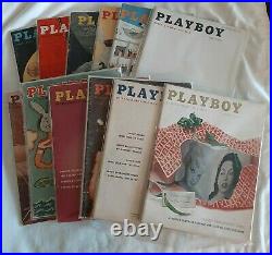 Playboy Magazine Full Year Set 1957 All 12 Issues Complete Collection Nude Lot