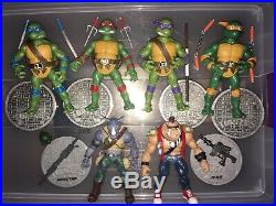 Playmates TMNT Classic Collection Lot Of 6. Rocksteady, Bebop And All 4 Turtles