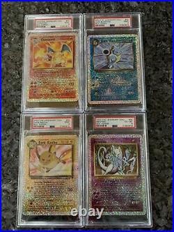 Pokemon 2002 Legendary Collection ALL 4 BOX TOPPERS S1-S4 PSA 9 MINT