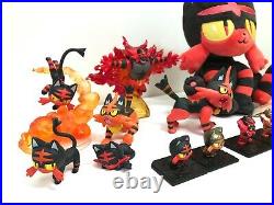 Pokemon ALL STAR SANEI Litten Plush TOMY MONCOLLE Figure Torracat Incineroar lot