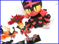 Pokemon ALL STAR SANEI Litten Plush TOMY MONCOLLE Figure Torracat Incineroar lot