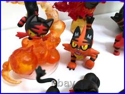 Pokemon ALL STAR SANEI Litten Plush TOMY MONCOLLE Figure Torracat Incineroar lot