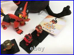 Pokemon ALL STAR SANEI Litten Plush TOMY MONCOLLE Figure Torracat Incineroar lot