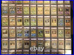 Pokemon Base Set Complete 102/102. All Cards PSA 10. Ultra Rare Investment