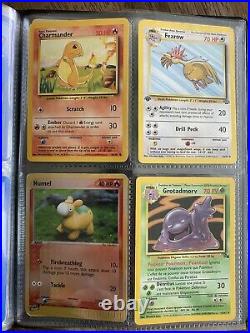 Pokemon Binder Collection Vintage 1st Ed. Lot 40 Holo & Rares Base All Included