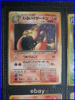 Pokemon Binder collection lot (9) ALL HOLO FOIL RARE Charizard Lugia Ho-Oh