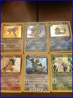 Pokemon Card Lot Vintage First Generation! Mostly HOLOs. All Rare Cards