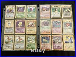 Pokemon Collection Binder Vintage. Almost All Near Mint 1st Edition. Shadowless