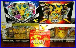 Pokemon TCG Sealed Pikachu Collection Box Lot Celebrations & Shining Fates