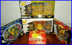 Pokemon TCG Sealed Pikachu Collection Box Lot Celebrations & Shining Fates