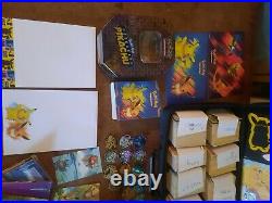 Pokemon cards lot collection All Rarities and Foils + Tins, sleeves, coins, book