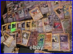 Pokemon tcg massive collection Vintage lot WOTC, SHADOWLESS, 1 EDITIONS HOLOS+