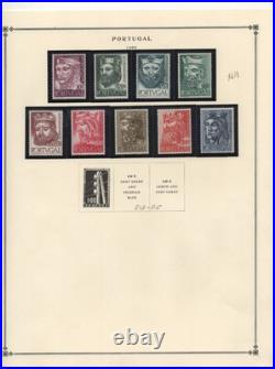 Portugal 1924-1958 Collection On 13 Album Pages All Mint Never Hinged
