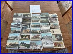 Postcards lot 1400+ All USA pre-linen + linen mostly pre all sleeved no damaged