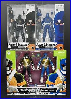 Power Rangers x TMNT x Ninjetti (Ninja) Lightning Collection Lot (Black & Blue)