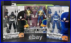 Power Rangers x TMNT x Ninjetti (Ninja) Lightning Collection Lot (Black & Blue)