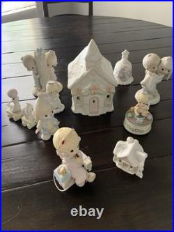 Precious Moments Porcelain Figurines Lot Precious Moments Porcelain Figurines Lot