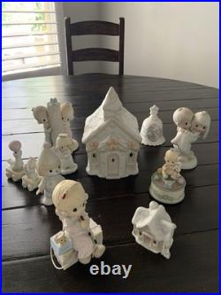 Precious Moments Porcelain Figurines Lot Precious Moments Porcelain Figurines Lot