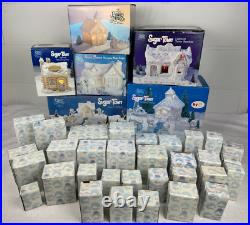 Precious Moments Sugar Town Christmas Figurine Lot 6 Complete Sets + 34 Pieces